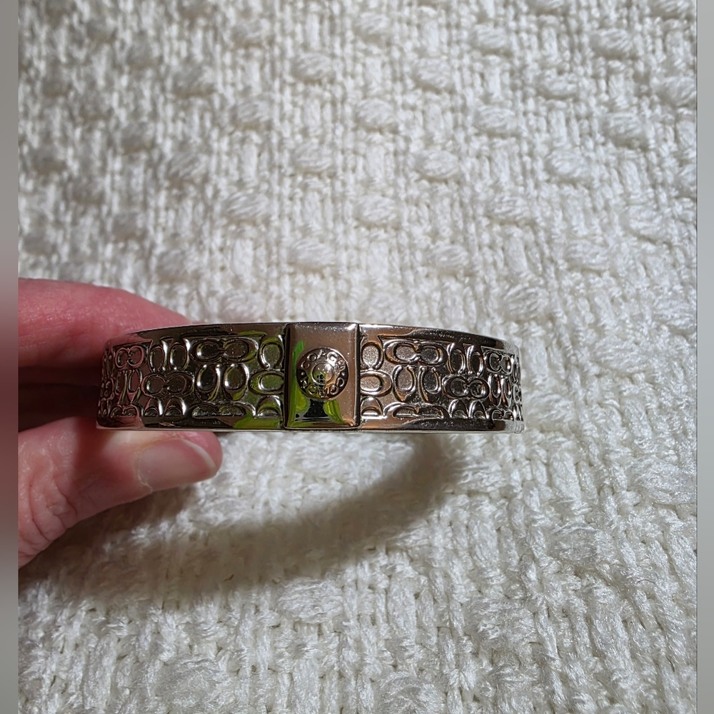 Coach Silver-Toned Bangle